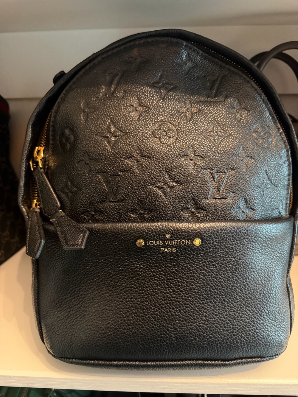 Louis Vuitton Black Empreinte Monogram Embossed Backpack